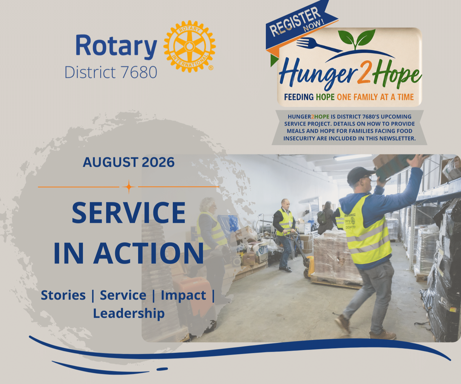 SERVICE IN ACTION August